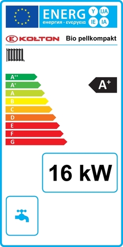 Kolton Biopellkompakt 16 kW - Dotace - SVT25074 - energetický štítek