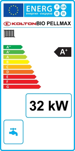 Kolton BIO PELLMAX 32kW - Dotace - SVT26564 - energetický štítek