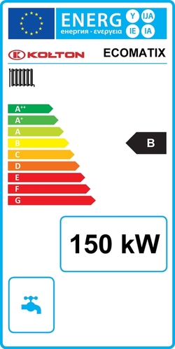Kolton EcoMatix 150 kW - energetický štítek