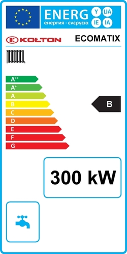 Kolton EcoMatix 300 kW - energetický štítek