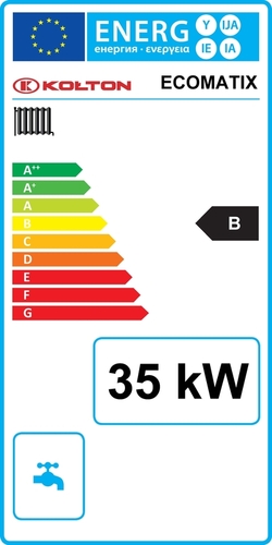 Kolton EcoMatix 35 kW - energetický štítek