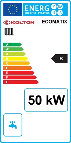 Kolton EcoMatix 50 kW - energetický štítek