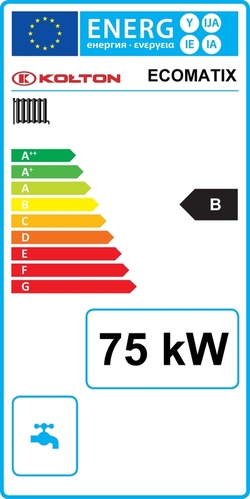 Kolton EcoMatix 75 kW - energetický štítek