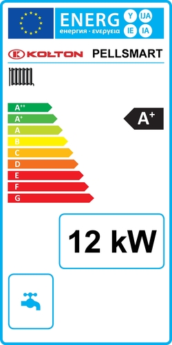 Kolton Pellsmart 12 kW - Dotace - SVT25070 - energetický štítek