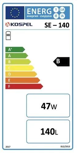 Kospel SV/SVW - akumulační nádrž - energetický štítek