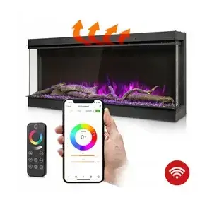 Elektrický krb Termofol TF-EF-3S-2032 - 1500 W Rozměr:203,2 x 46 x 17,9 cm určený k vestavbě