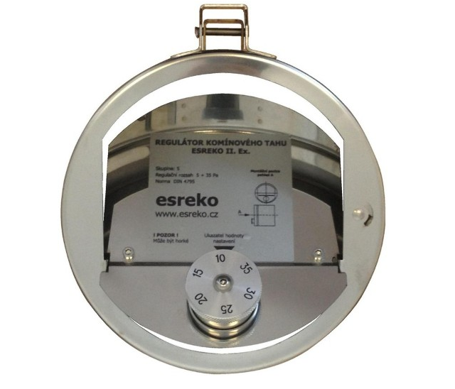 ESTECH - ESREKO II. Ex. - regulátor komínového tahu 150mm
