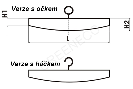 Litinový deflektor bez úchytu 50 - 75 kw