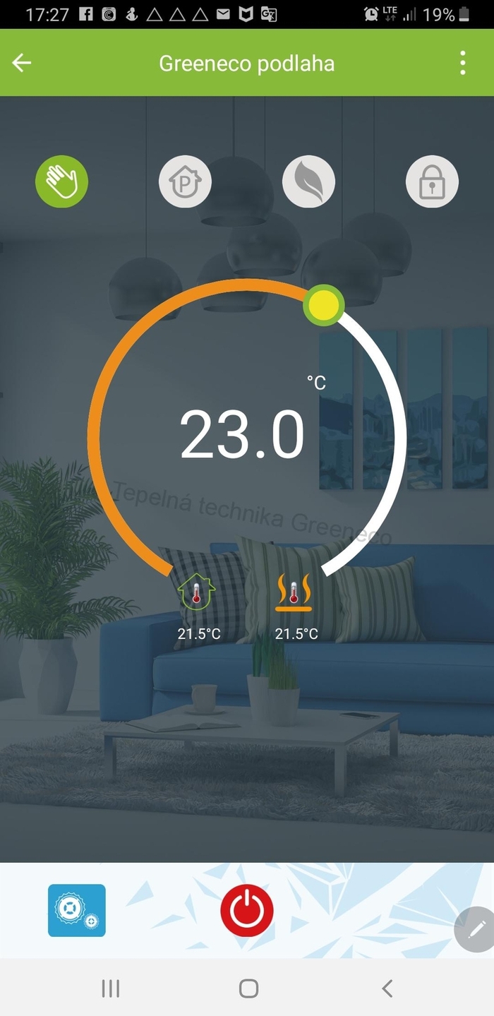 Pokojový termostat TF-WiFi