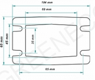 Ventilátor DM 80W PP4 s regulační klapkou 0 na boku + regulace tahu na výstupu