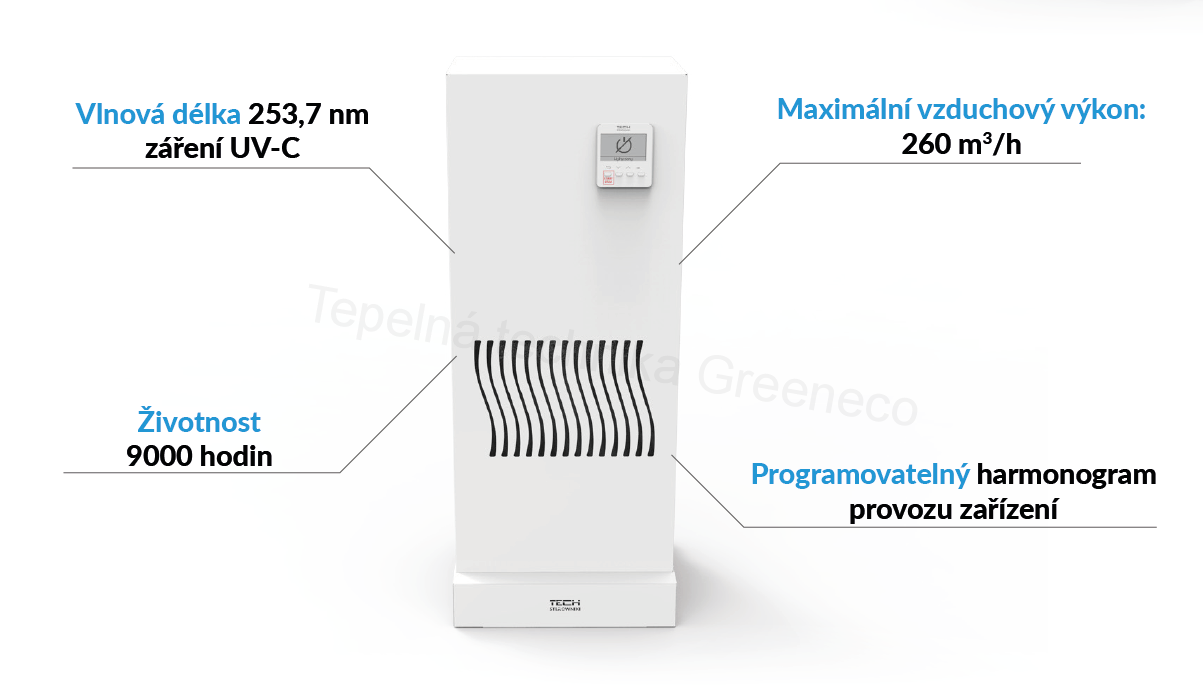 UVC sterilizátor vzduchu Tech