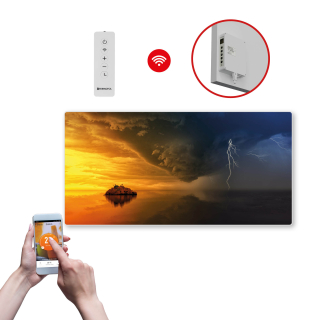 Infrapanel SWT 1000 - WiFi s potiskem vzor 34